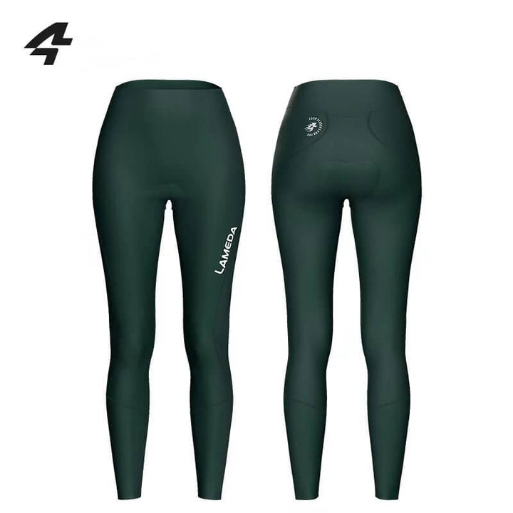 Women's Autumn And Winter Fleece Warm High Waist Cycling Pants