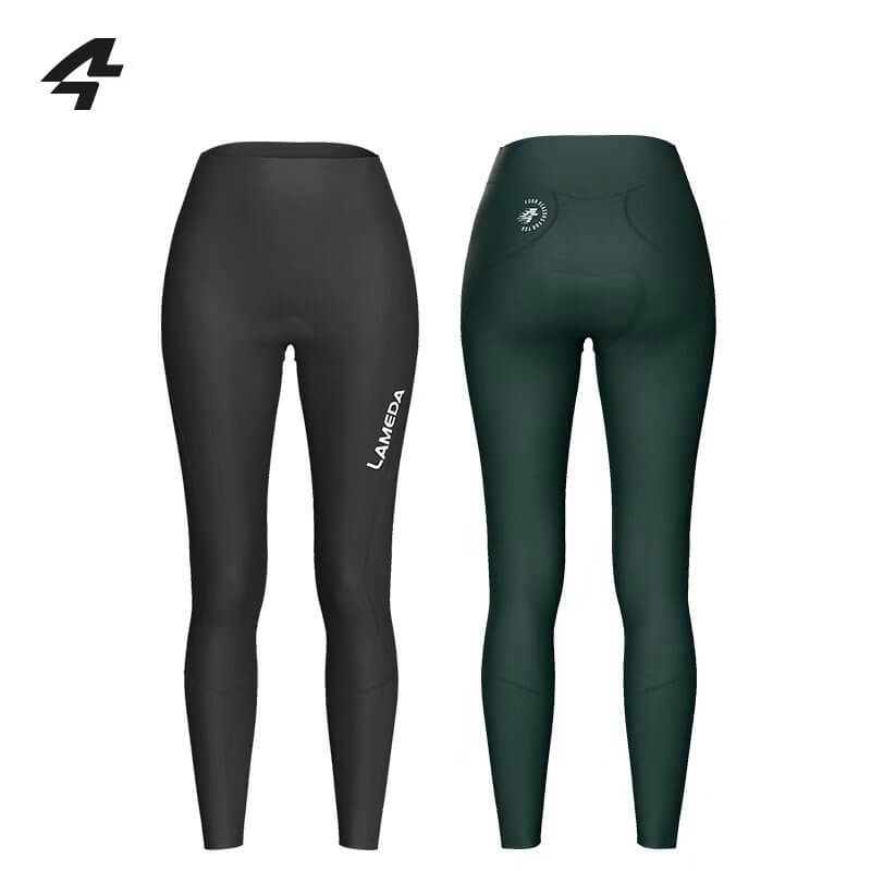 Women's Autumn And Winter Fleece Warm High Waist Cycling Pants