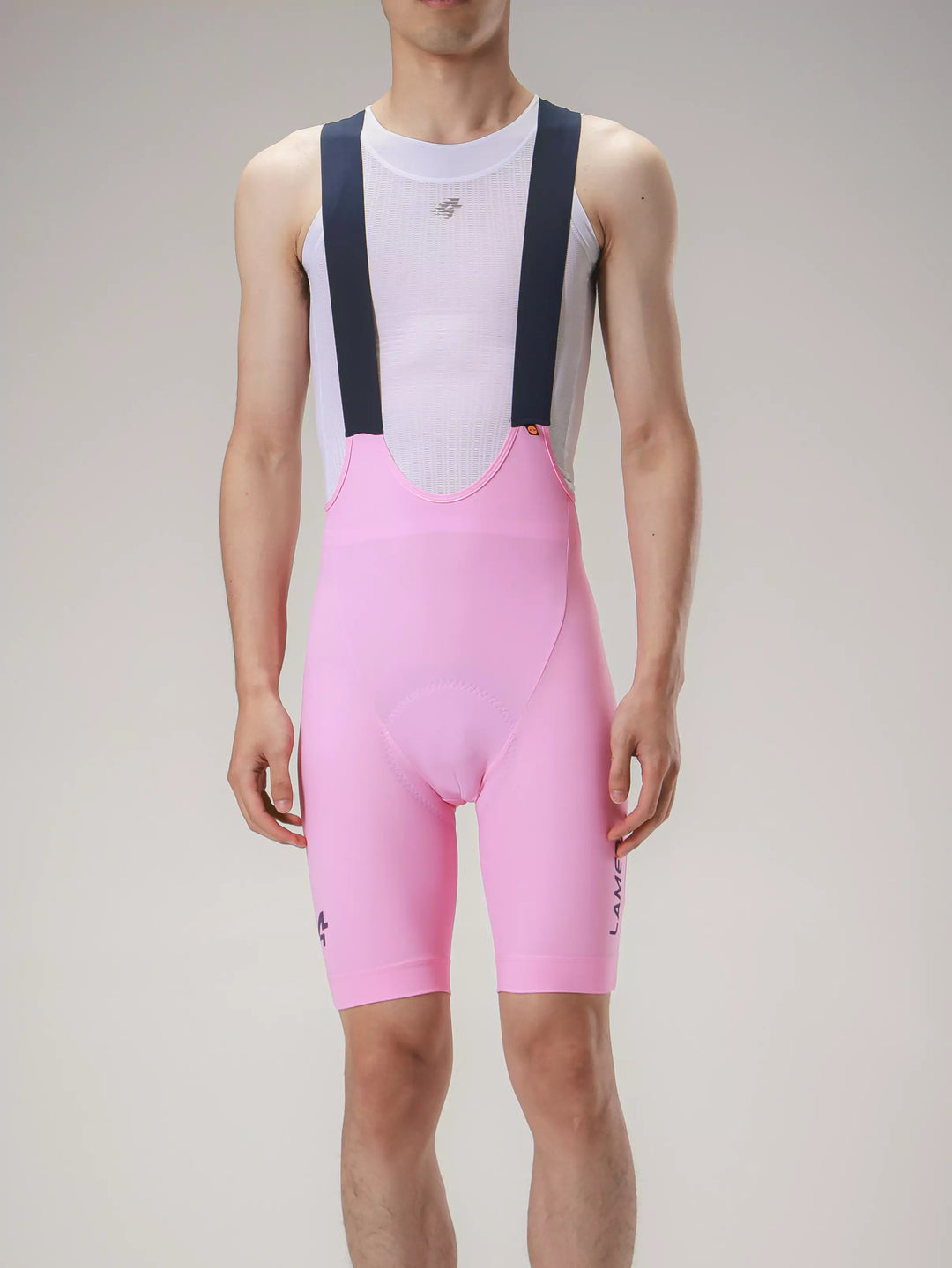 Lameda 20th Anniv. Special Men's Bib Shorts - Pink