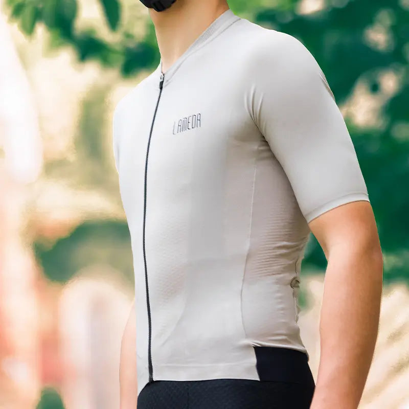 Cyclist Corner Silver Men Short Sleeve Cycling Jersey