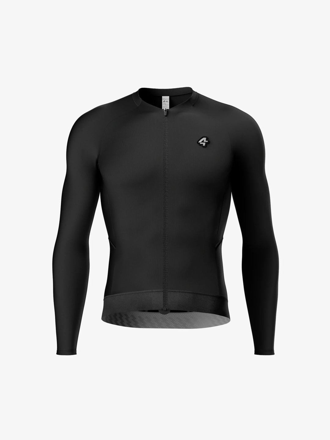 Azure Flow Men Cycling Long Sleeve Jersey - Black
