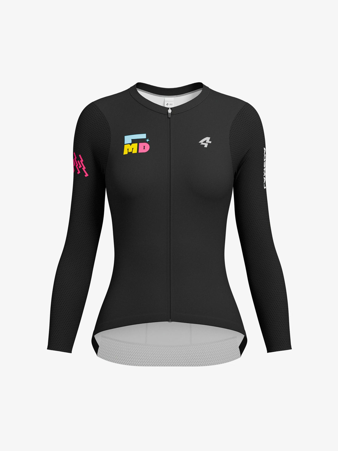 Enchanting Women Cycling Jersey Long Sleeve - Black