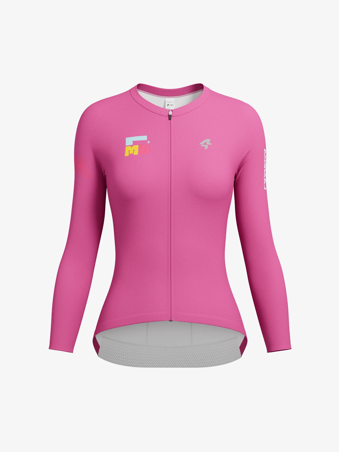 Enchanting Women Cycling Jersey Long Sleeve - Pink