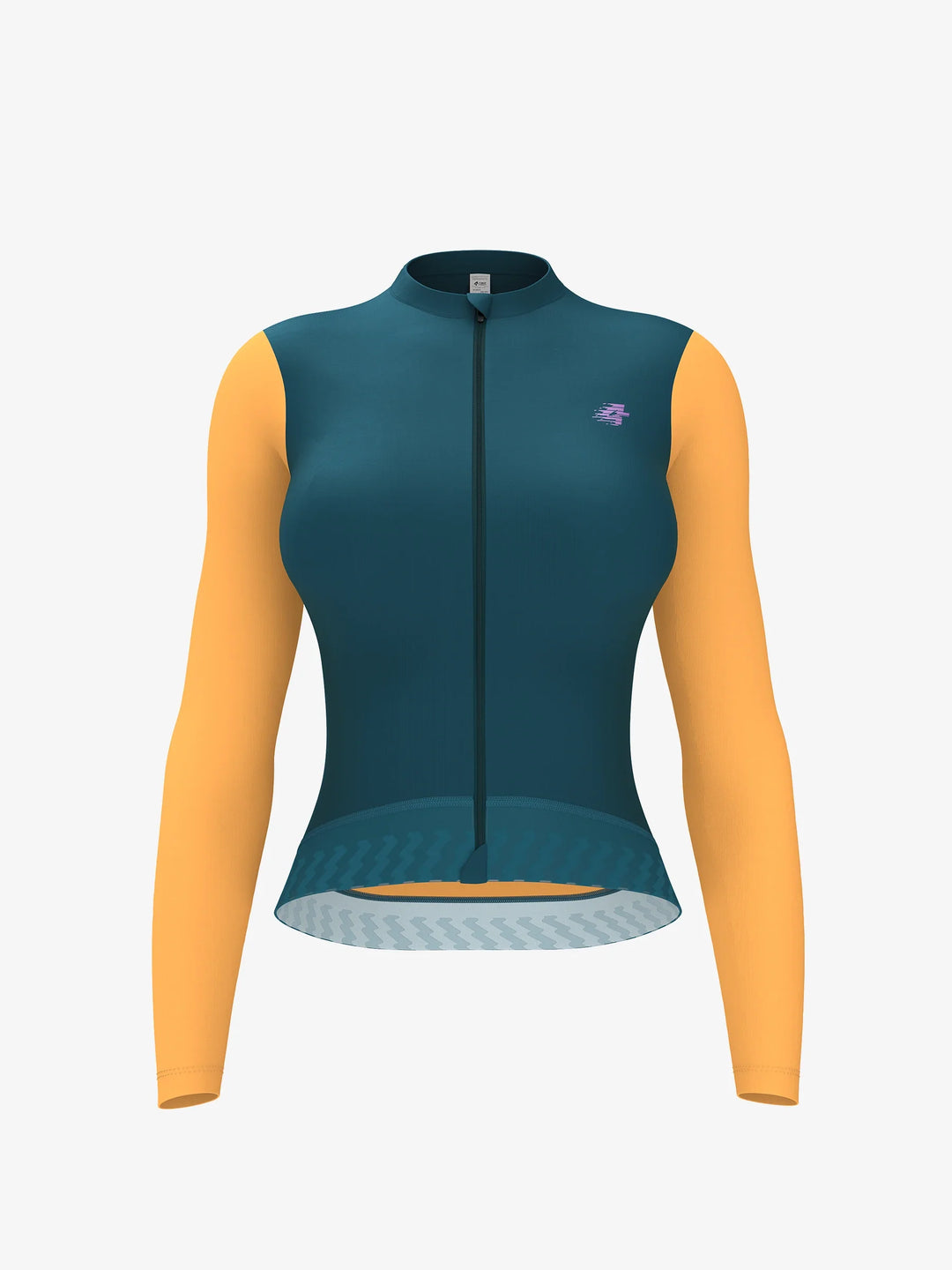 Ethereal Woman Cycling Jersey Long Sleeve - Teal Blend