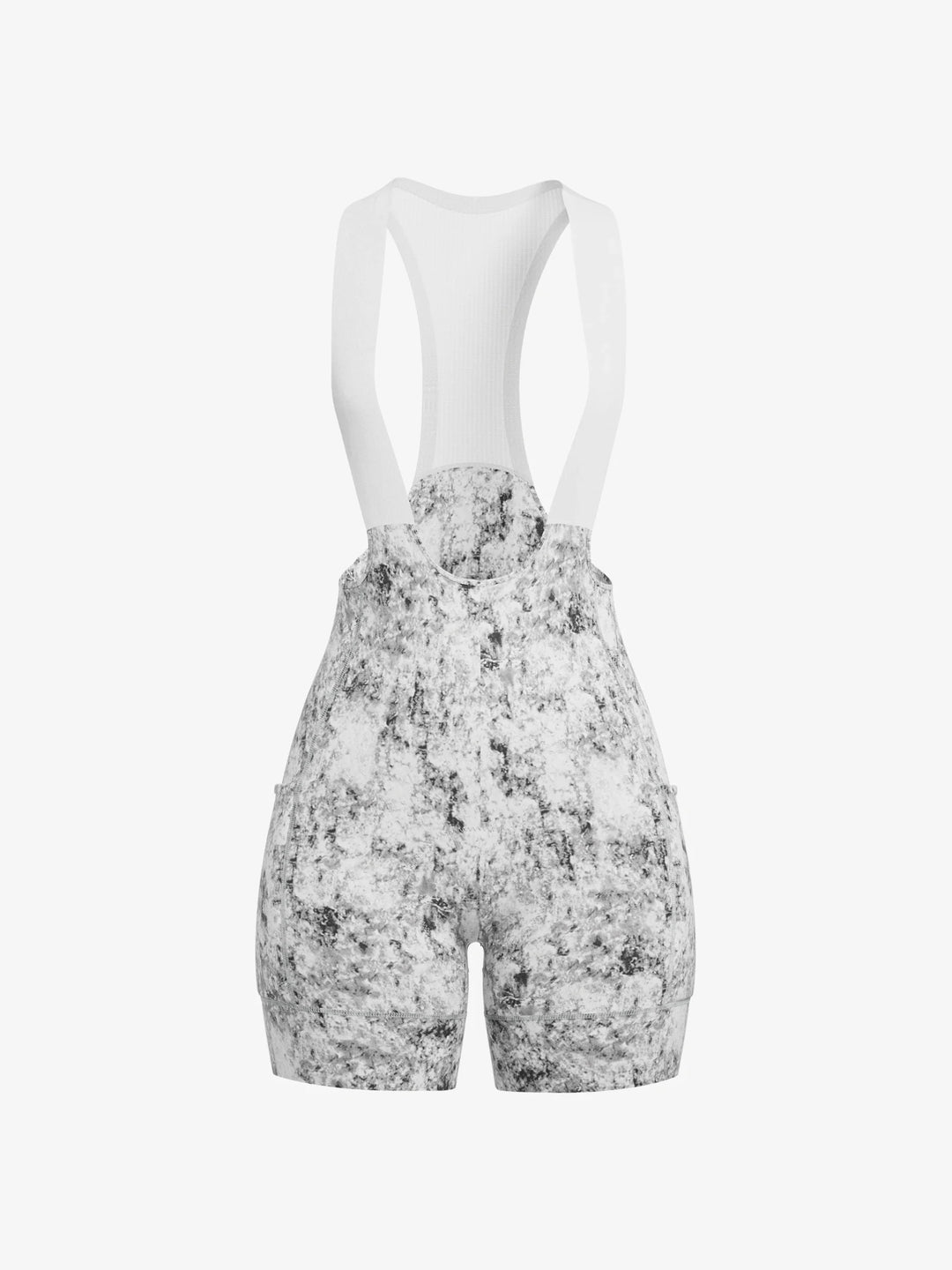 Floral Woman Cycling Bib Shorts - Ink Gray