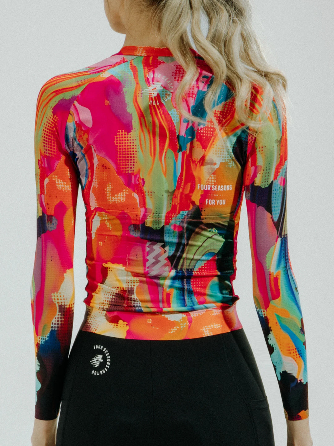 Hue Women Cycling Jersey Long Sleeve  - Smoky Red