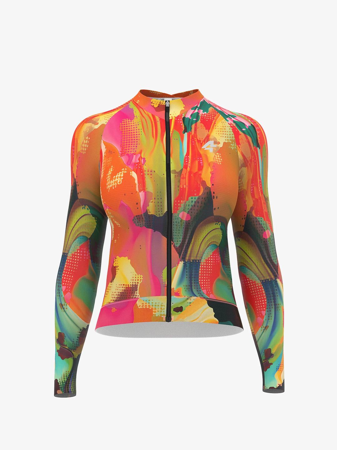 Hue Women Cycling Jersey Long Sleeve  - Smoky Red