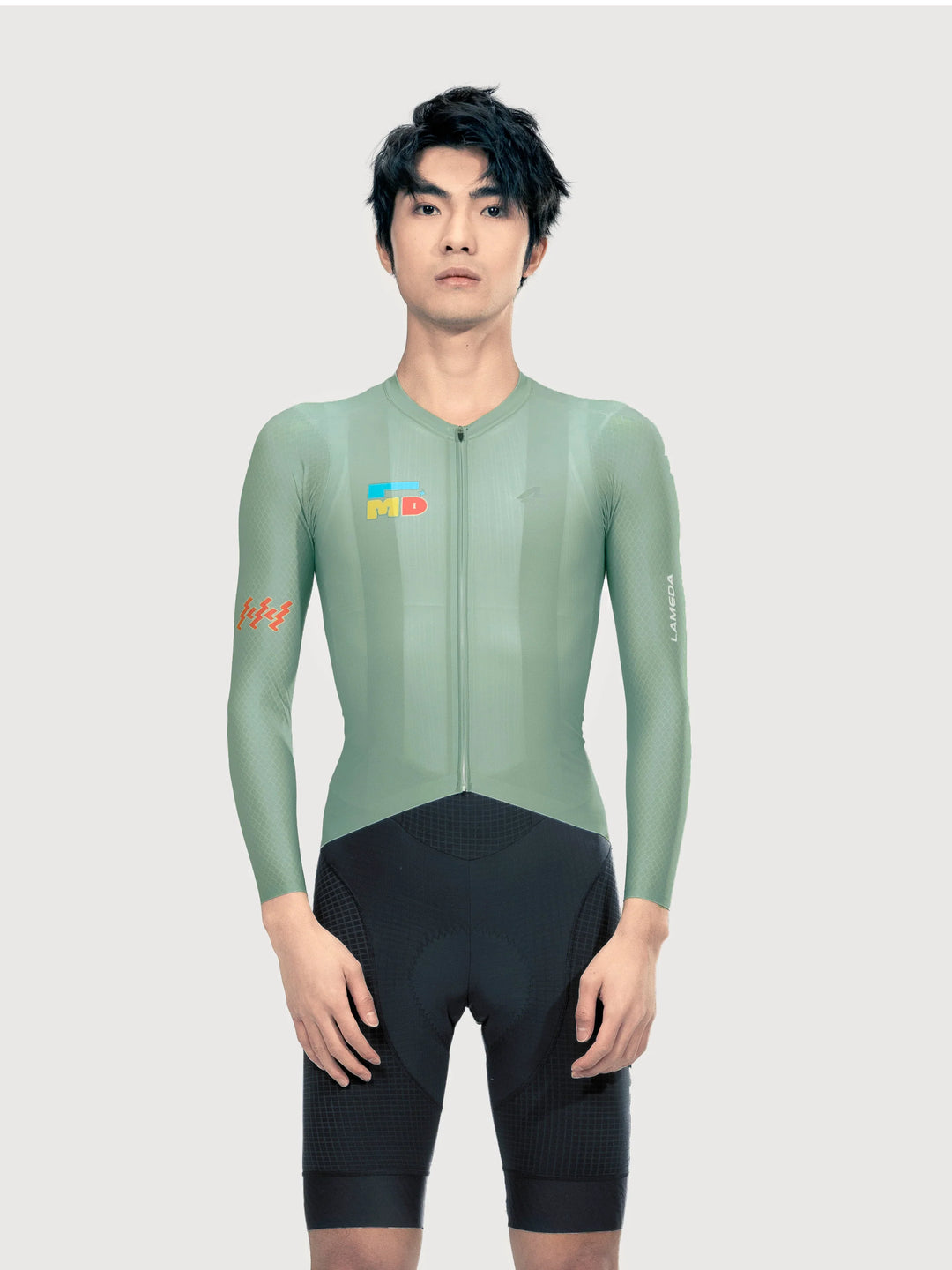 Sparkle Men's Cycling Jersey Long Sleeve - Green
