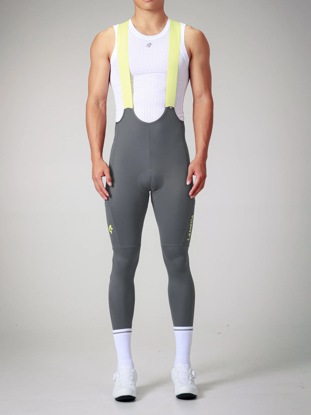 Lameda 20th Anniv. Special Men's Bib Tights - Gray