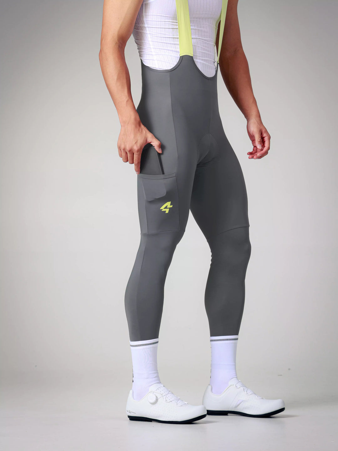 Lameda 20th Anniv. Special Men's Bib Tights - Gray