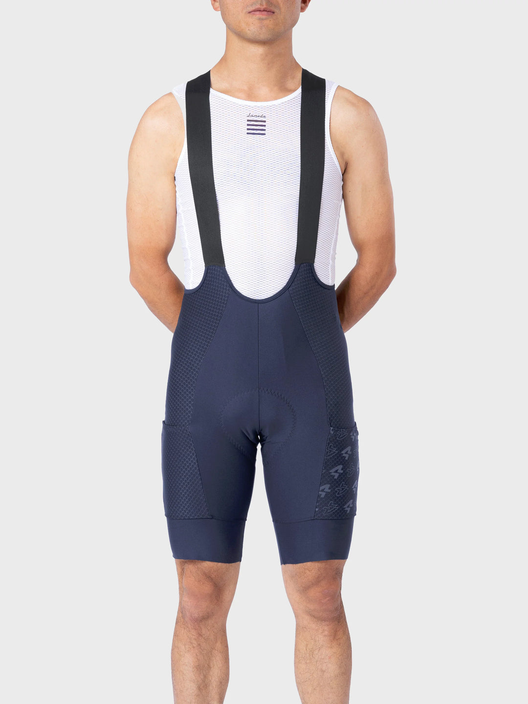 Azure Drift Men Cycling Bib Shorts - Navy
