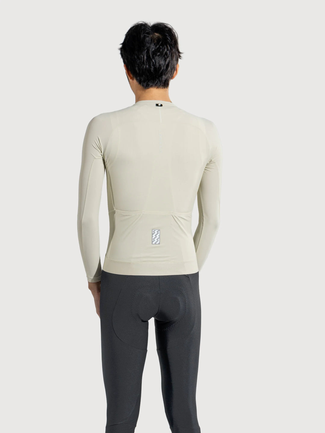 Azure Flow Men Cycling Long Sleeve Jersey - Cloud