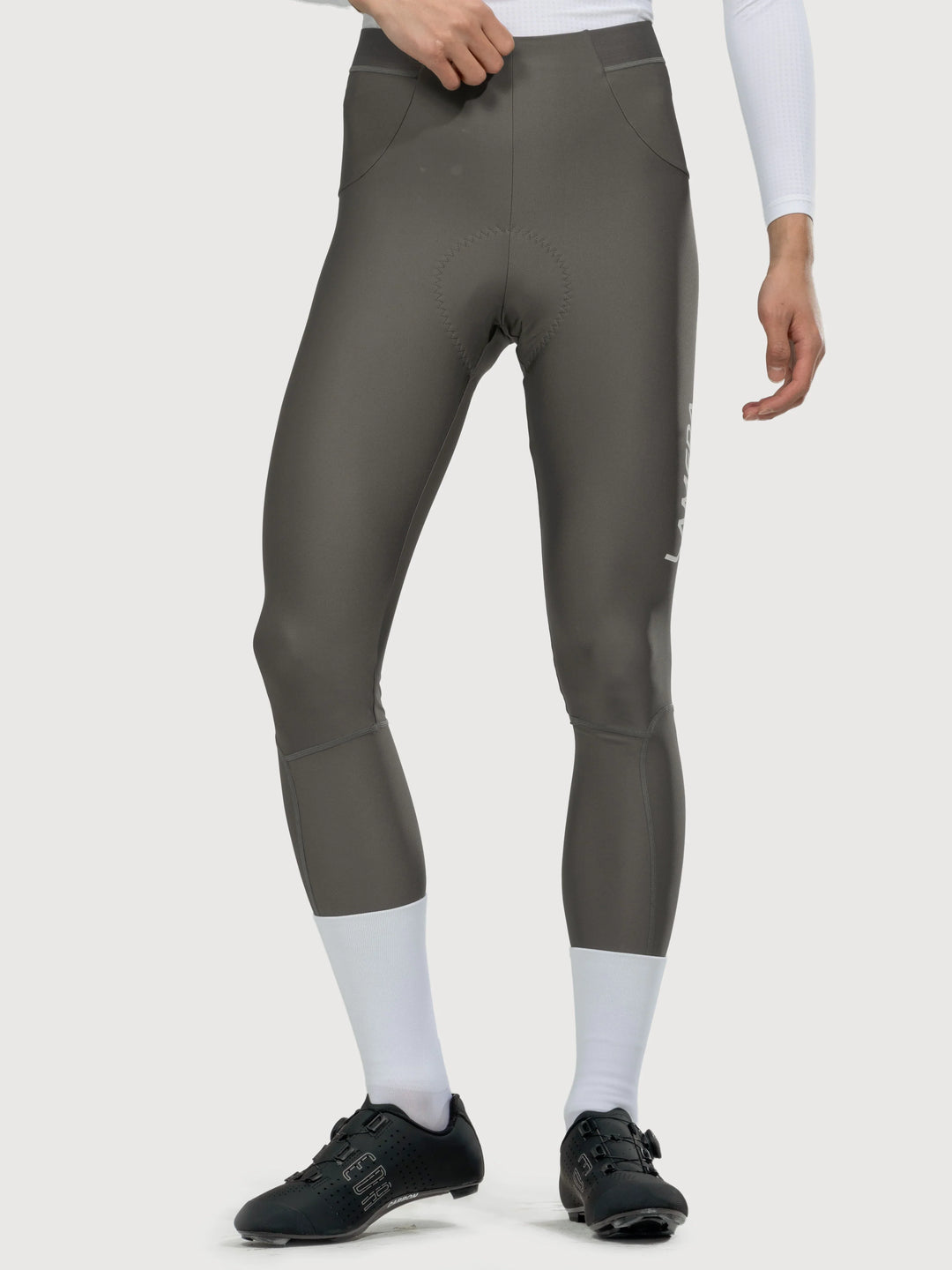 Chic Men Cycling Pants - Gray Green