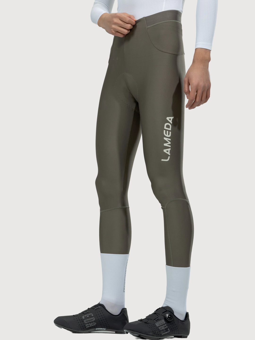 Chic Men Cycling Pants - Gray Green