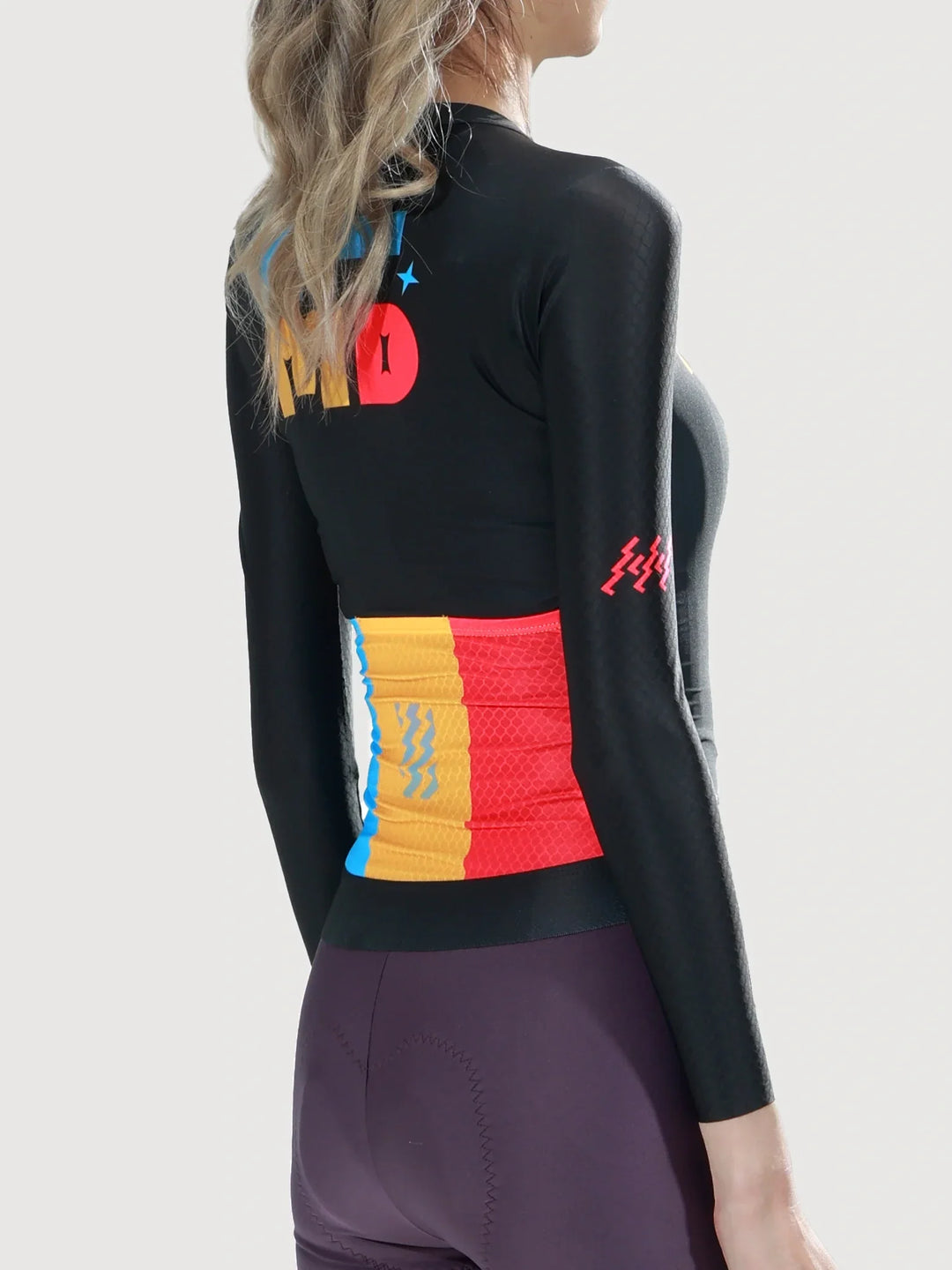 Enchanting Women Cycling Jersey Long Sleeve - Black