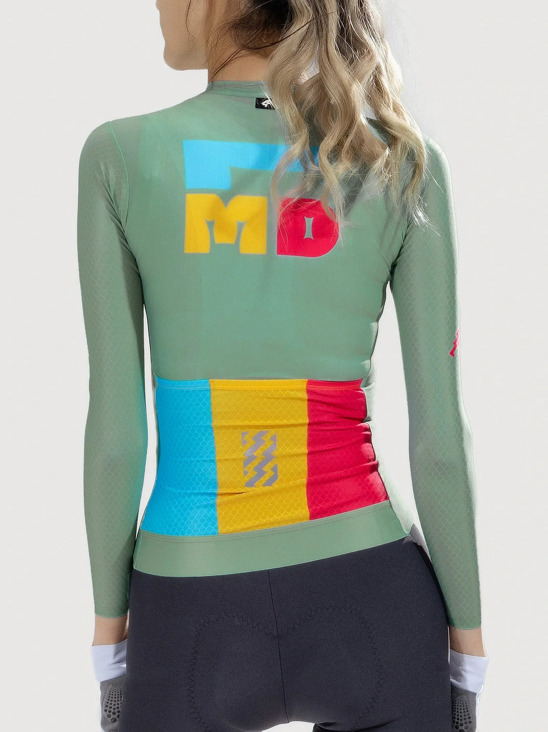 Enchanting Women Cycling Jersey Long Sleeve - Green