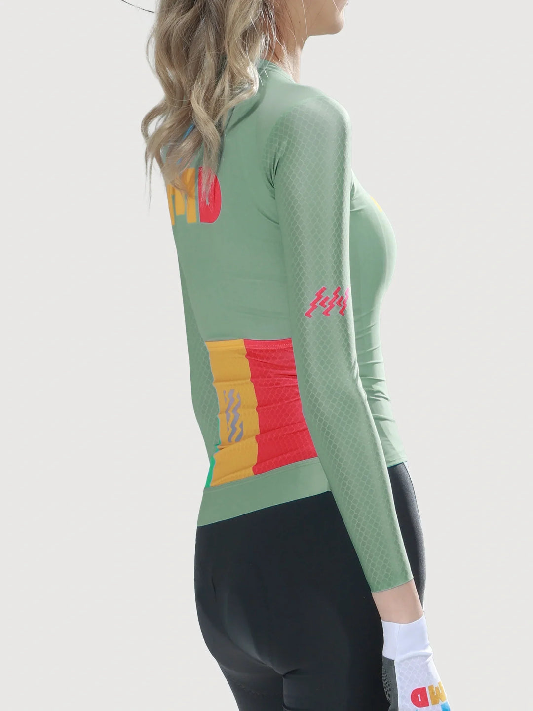 Enchanting Women Cycling Jersey Long Sleeve - Green