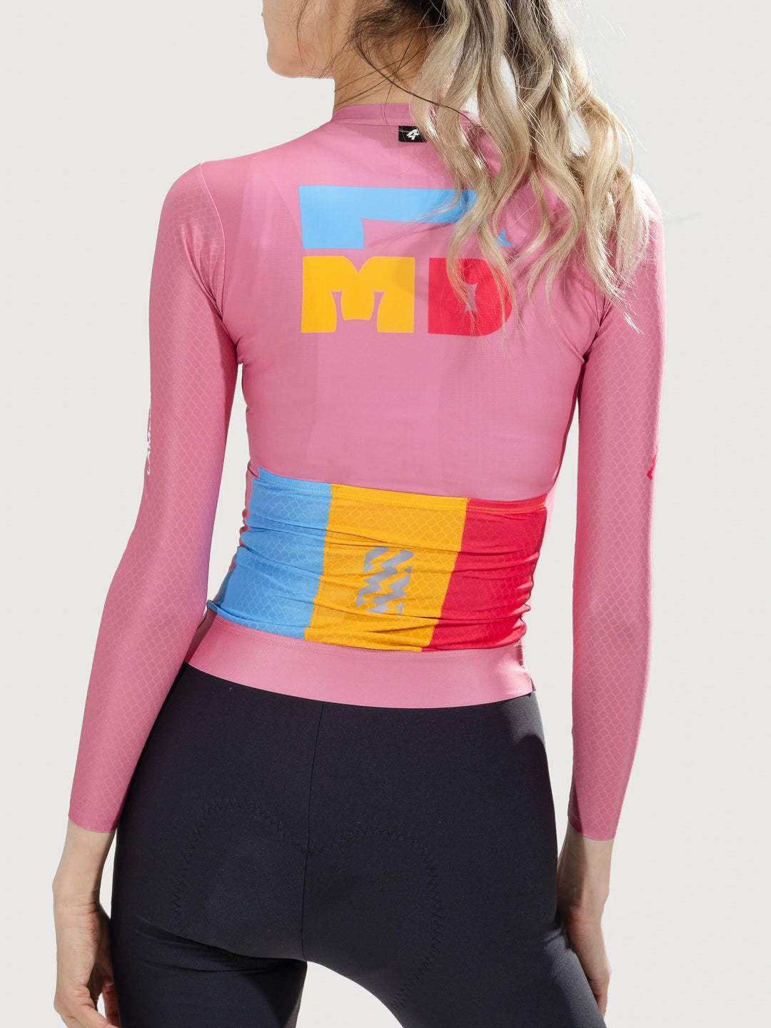 Enchanting Women Cycling Jersey Long Sleeve - Pink