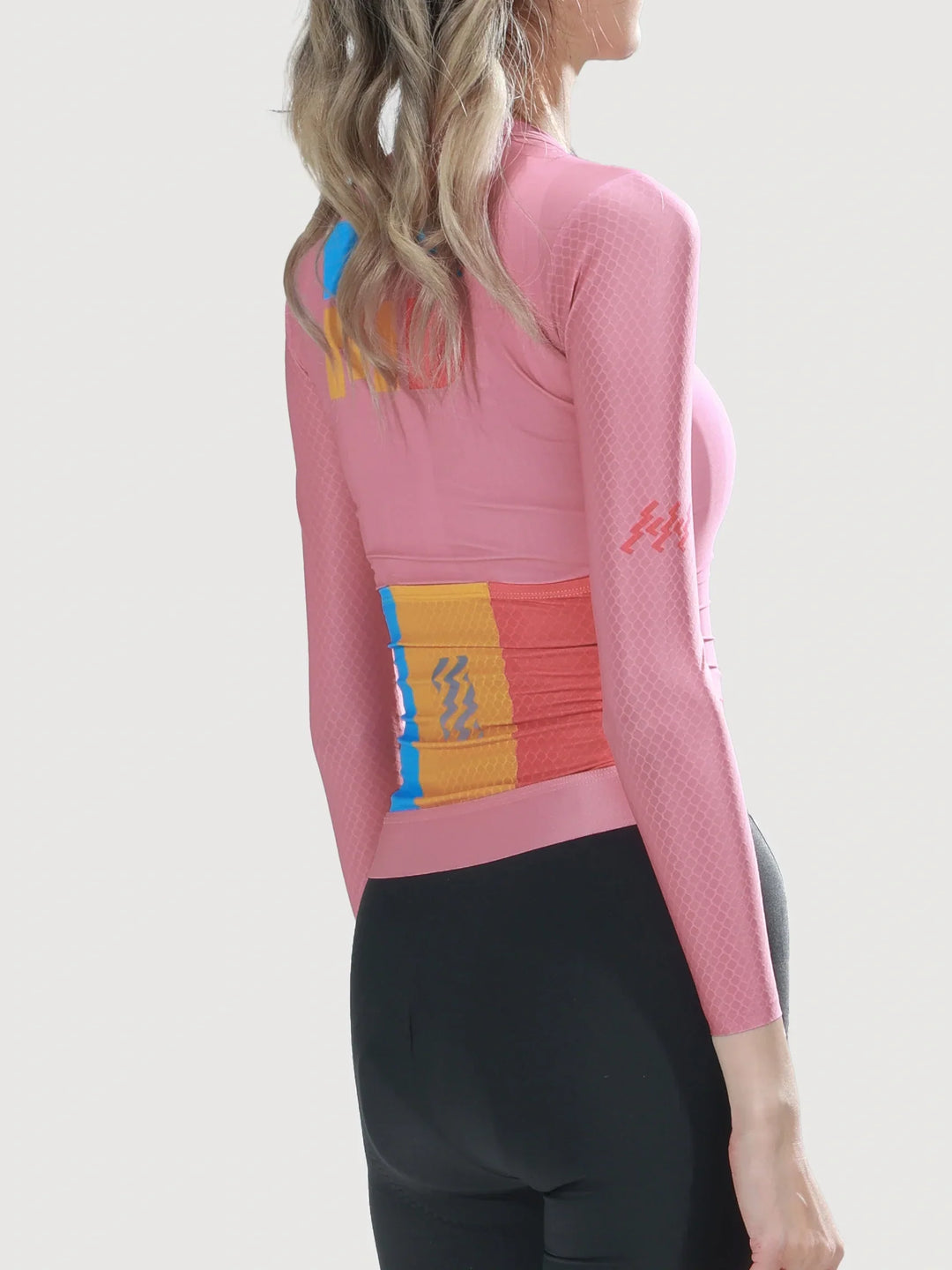 Enchanting Women Cycling Jersey Long Sleeve - Pink