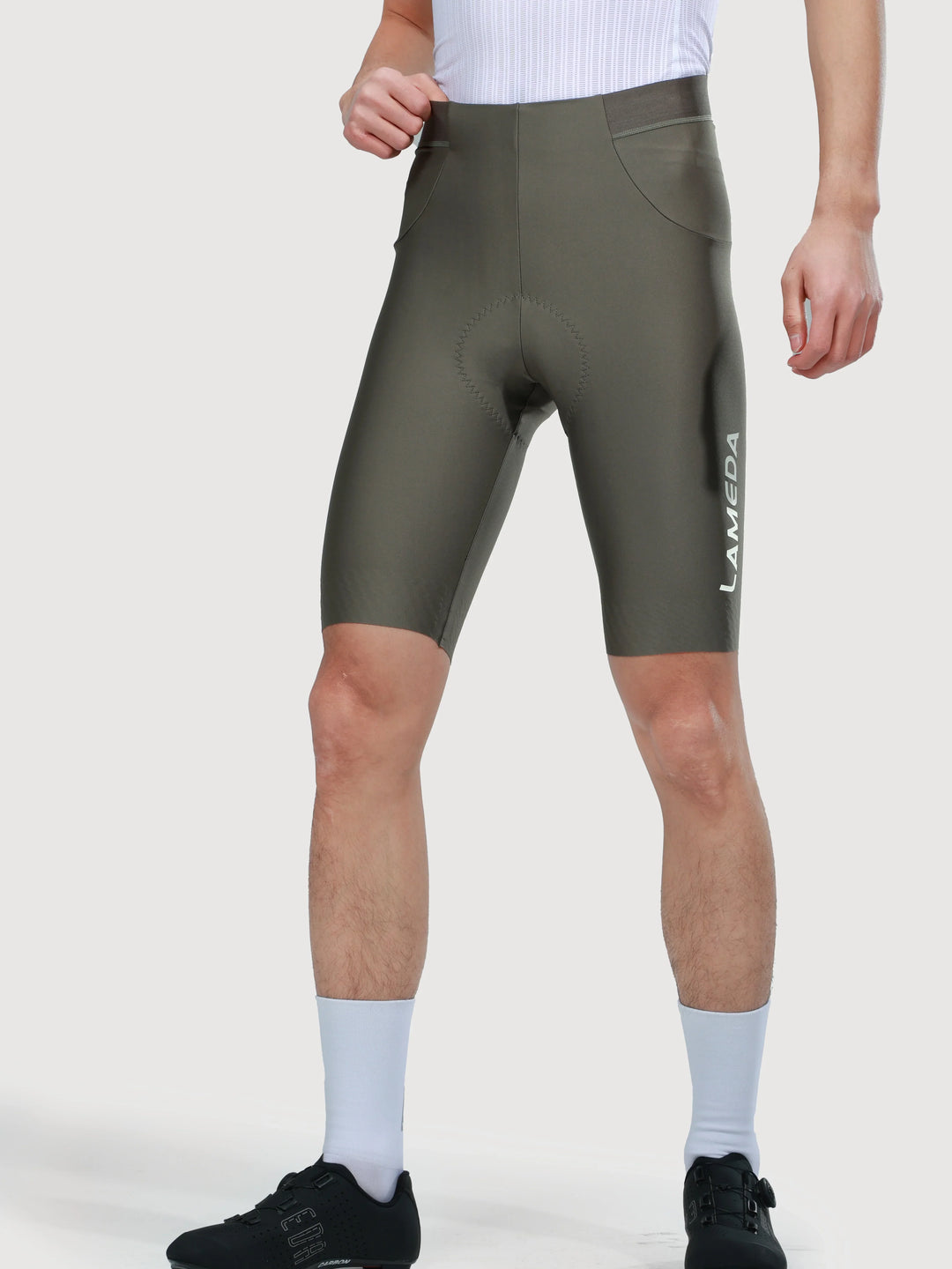 Glide Men Cycling Shorts - Gray Green