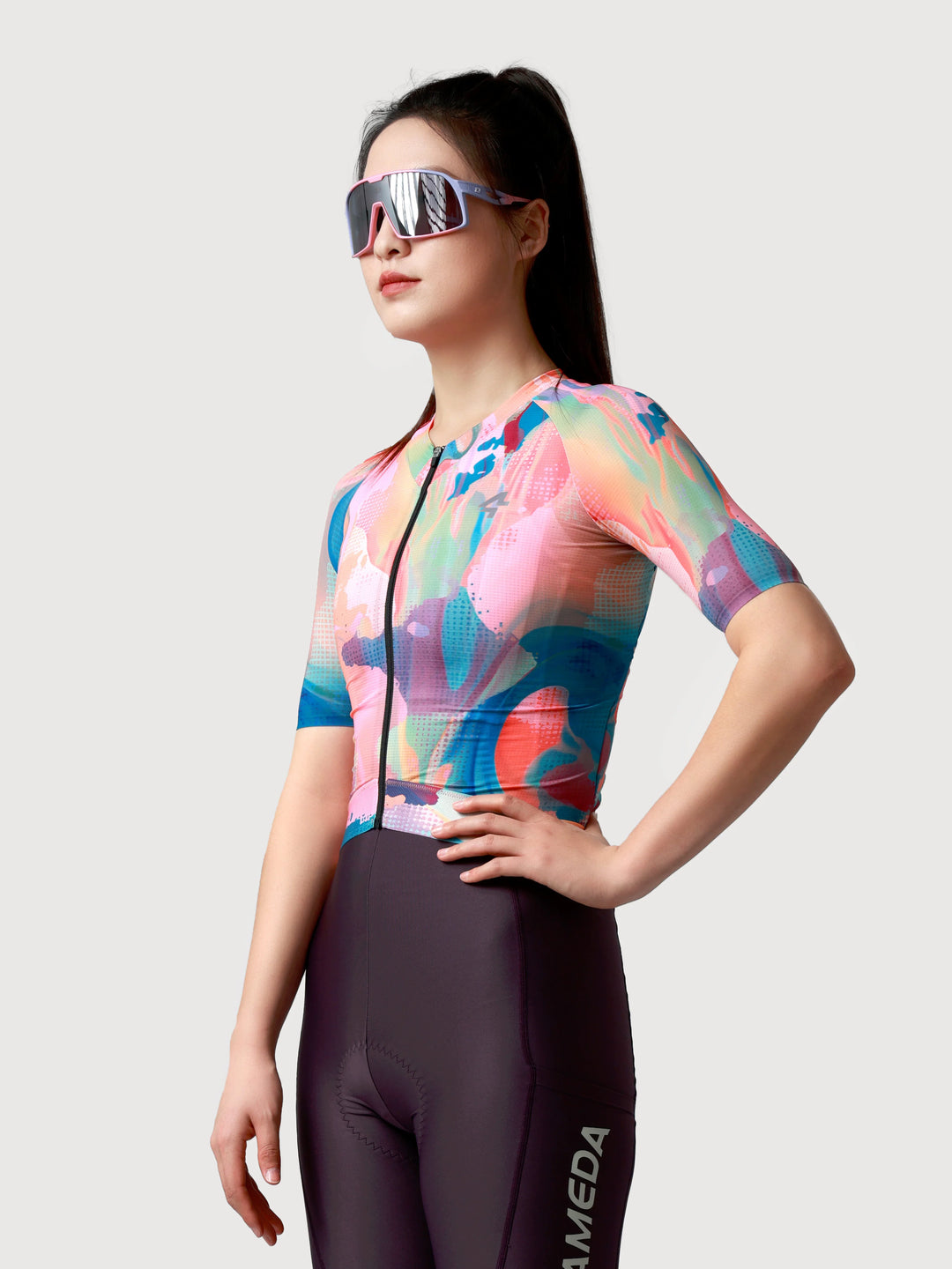 Hue Women Cycling Jersey - Smoky Pink