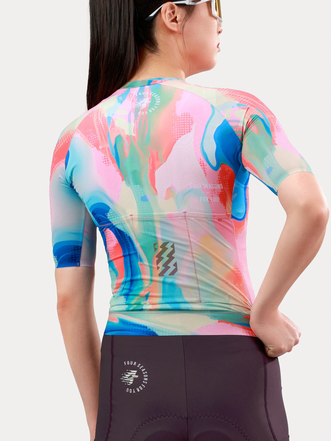 Hue Women Cycling Jersey - Smoky Blue
