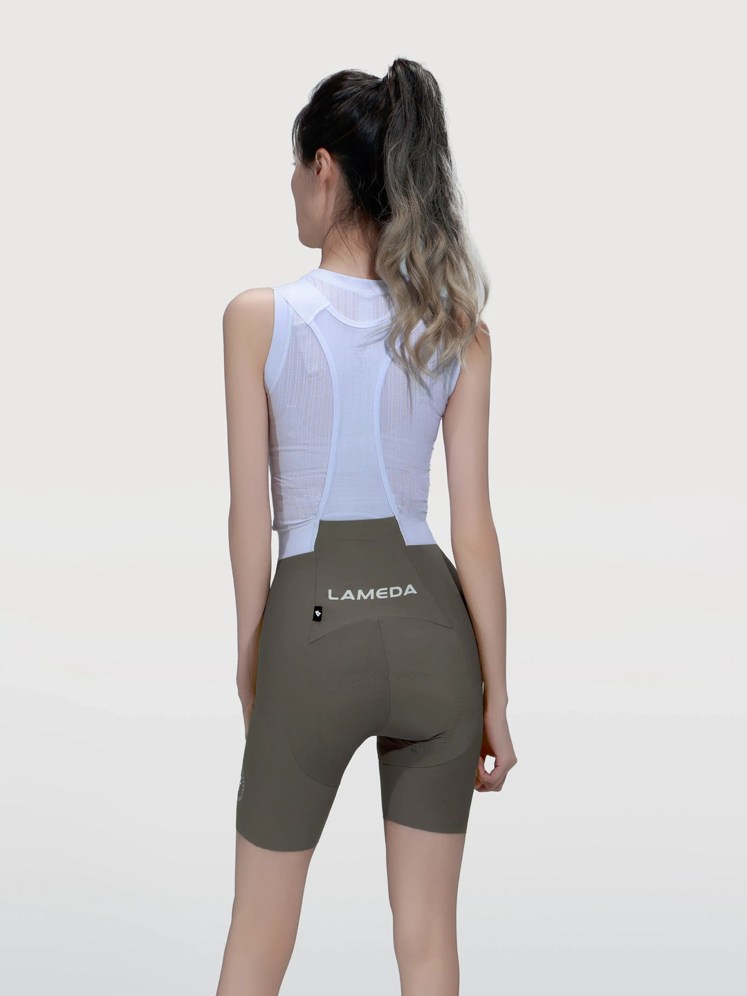 Luminance Women Cycling Bib Shorts - Gray Green
