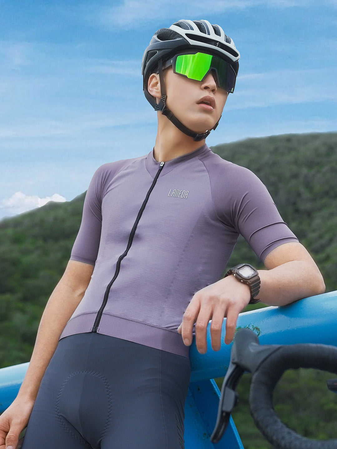 Mody Men Cycling Jersey - Mody Purple