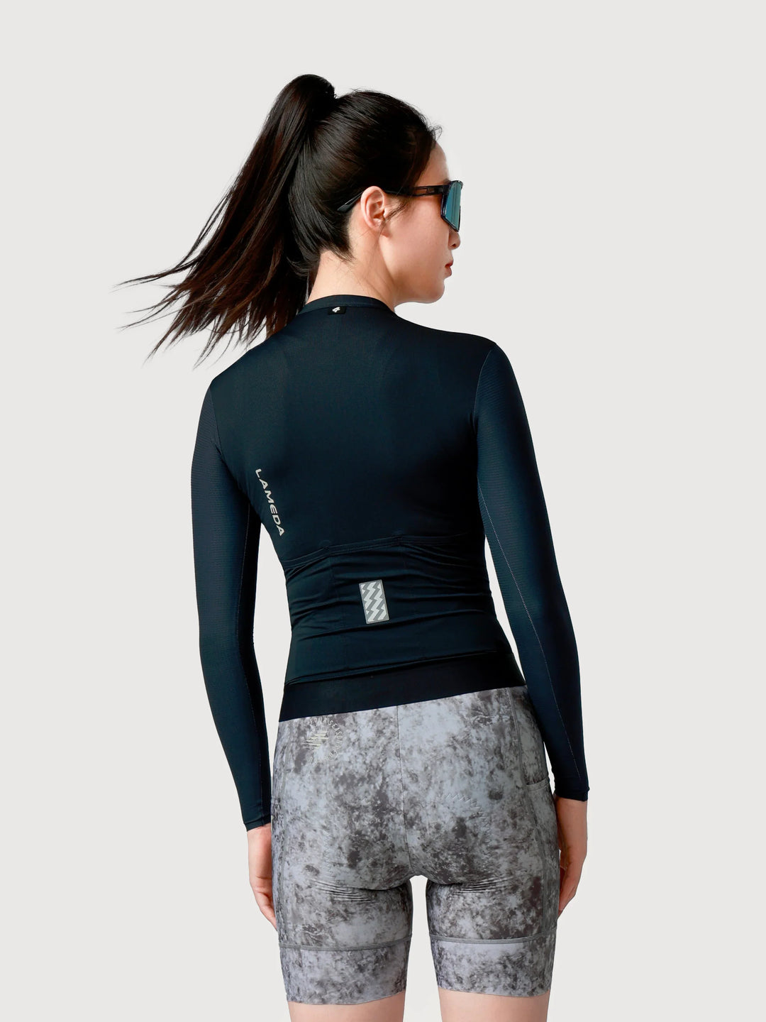 Moon Woman Cycling Jersey Long Sleeve CoolMax - Black