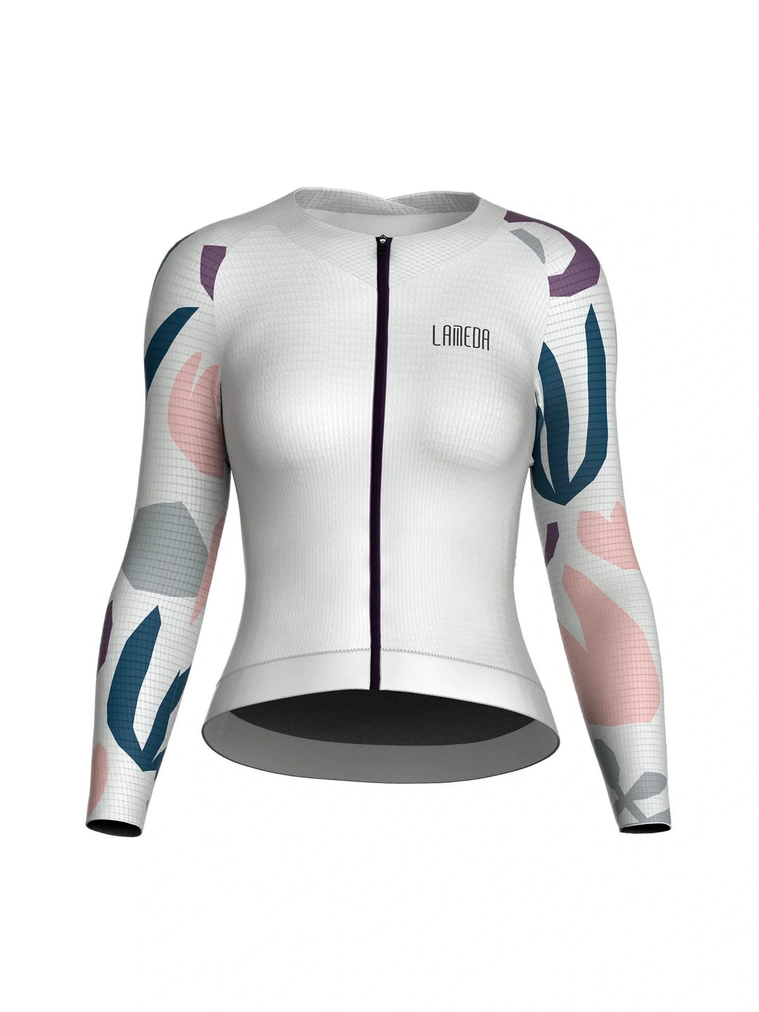 Neon Women Cycling Jersey Long Sleeve - Birch White