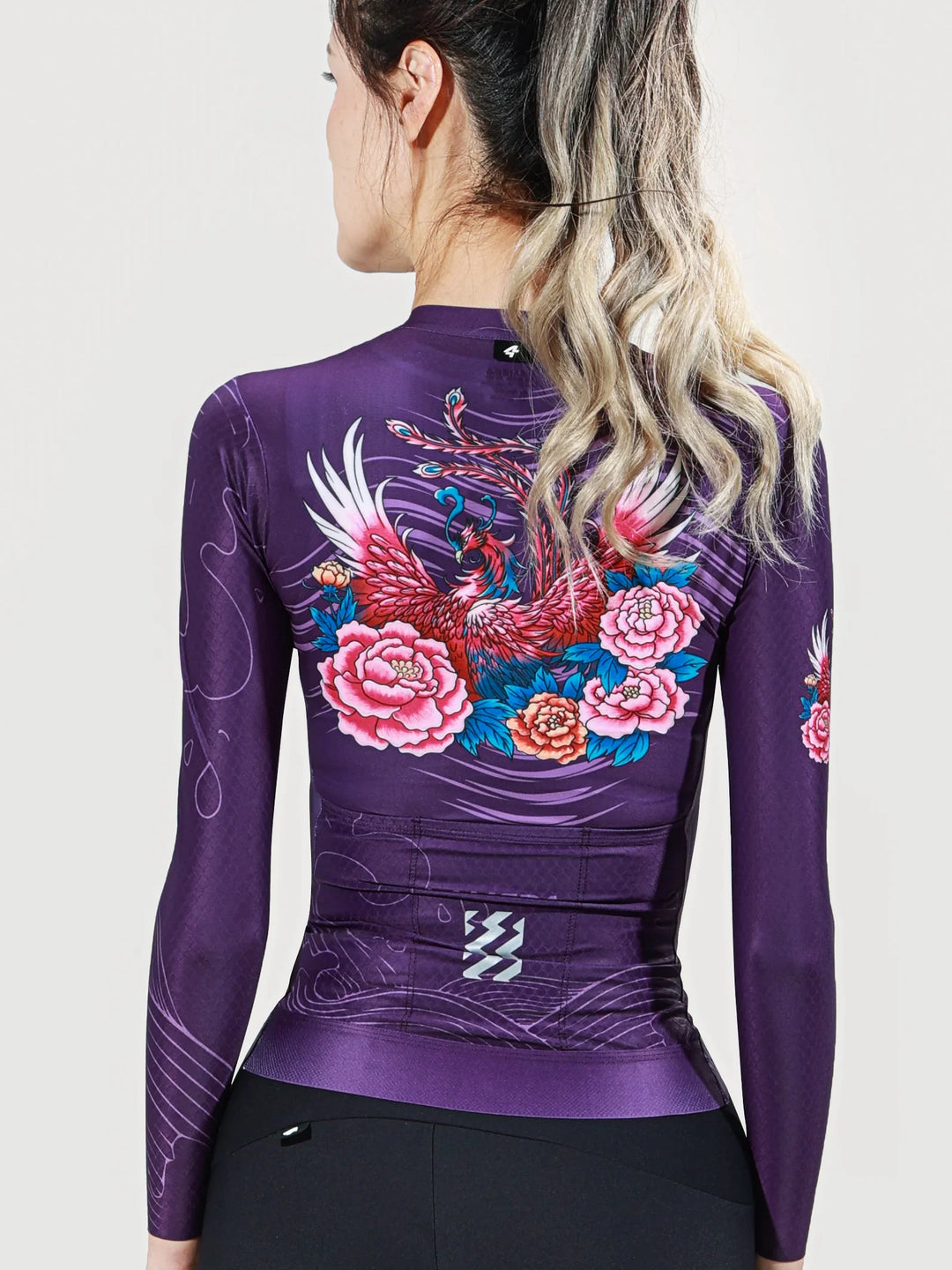 Phoenix Waltz Women's Cycling Jersey Long Sleeve - Purple