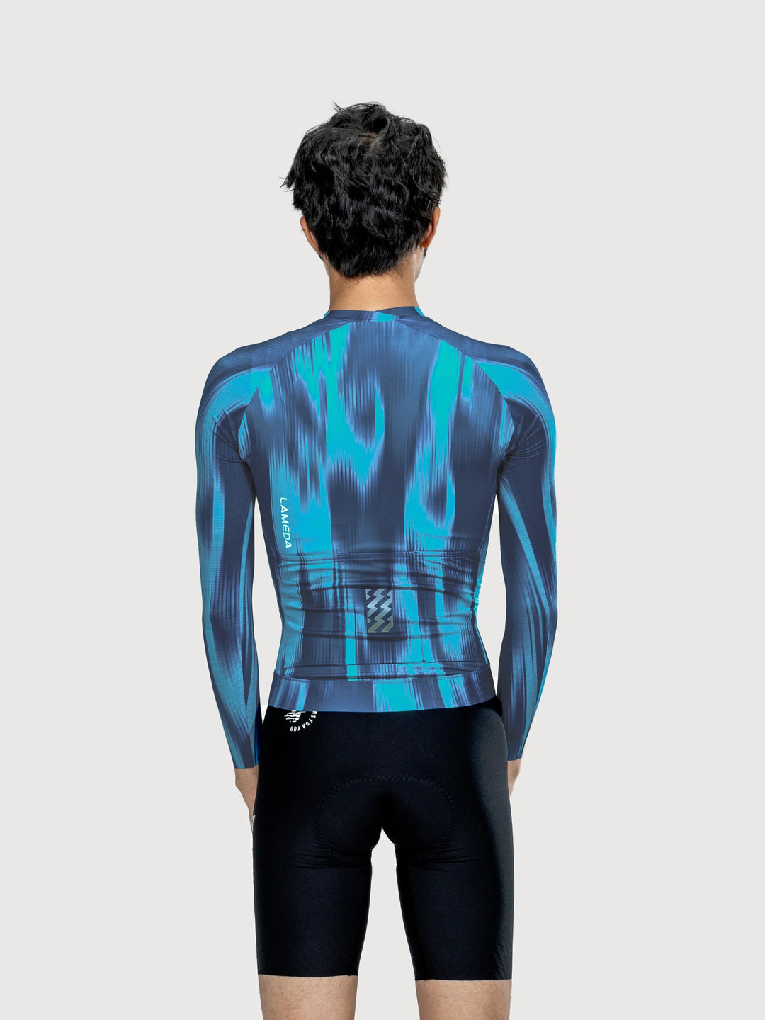 Silhouette Men Cycling Jersey Long Sleeve - Halo Blue
