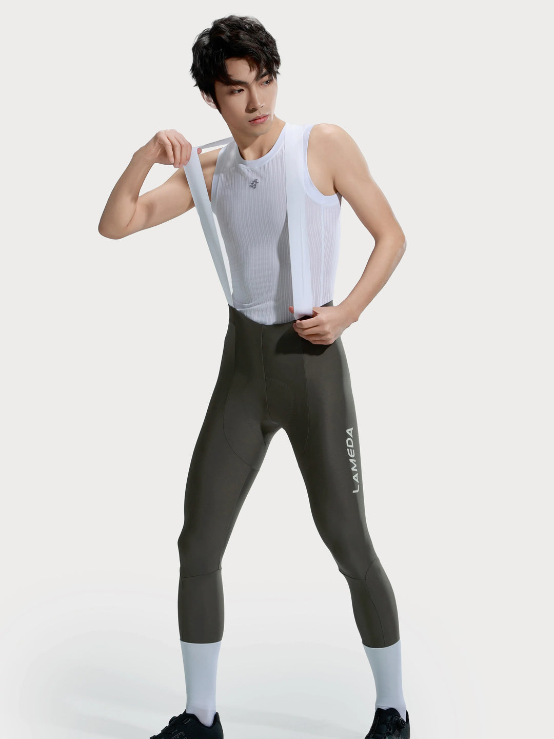 Storm Men Cycling Bib Pants - Gray Green