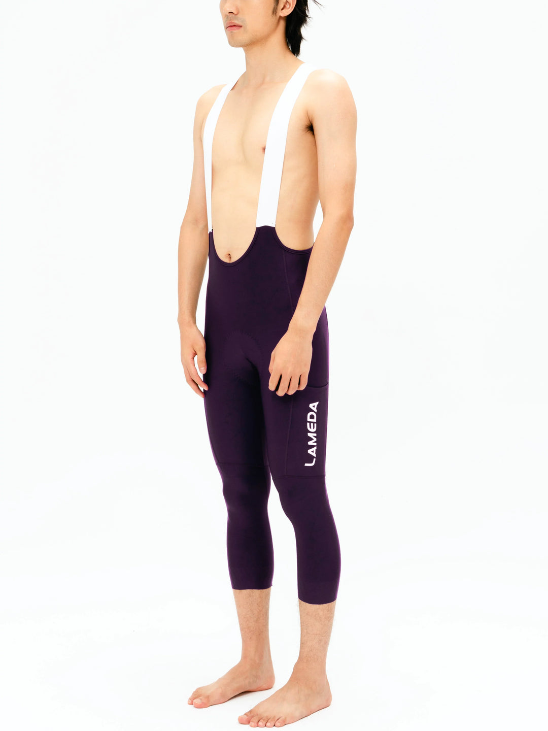 Summit Men Cycling Bib Pants 3/4 Capris - Meadow Purple