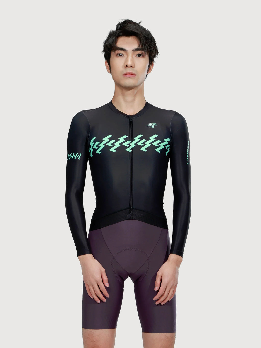 Verde Men Cycling Jersey Long Sleeve - Ink Green