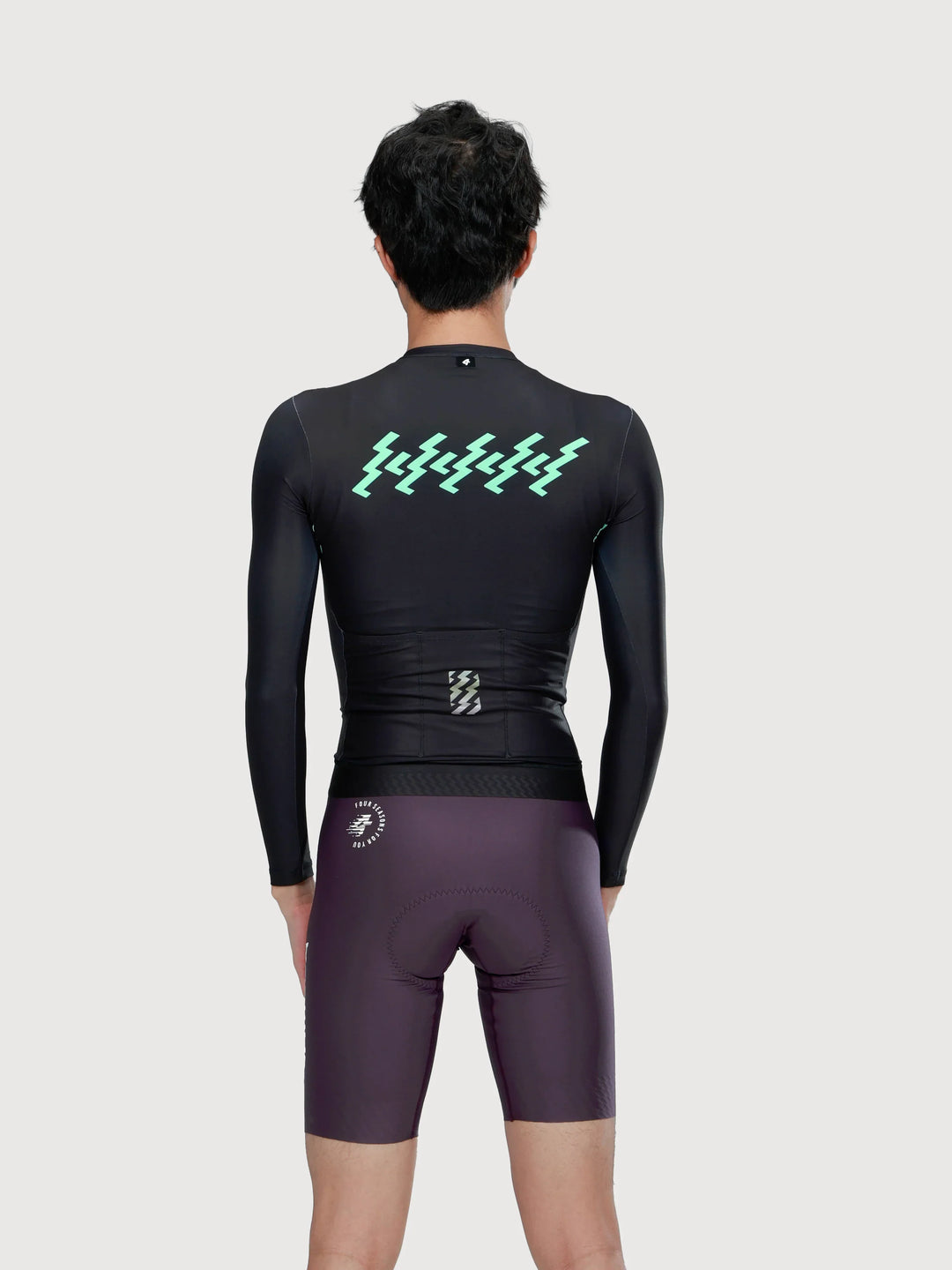 Verde Men Cycling Jersey Long Sleeve - Ink Green