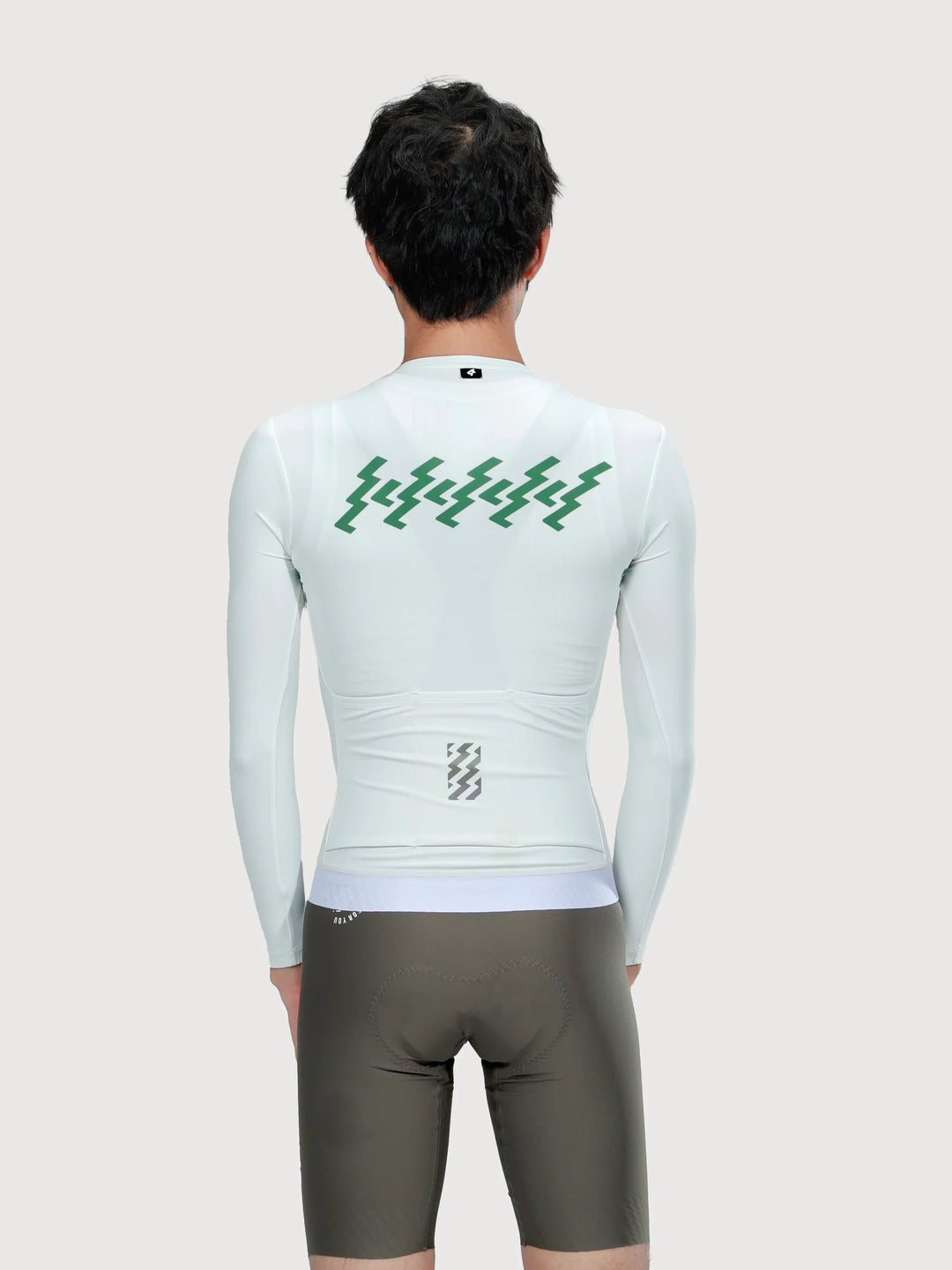 Verde Men Cycling Jersey Long Sleeve - Cloud Lightning