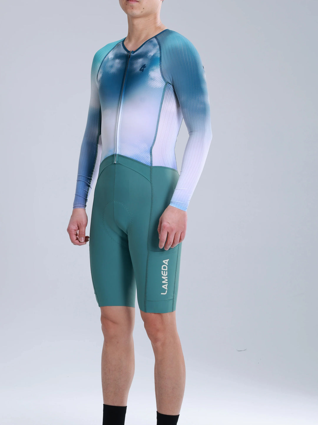Men's Pro Cycling Skinsuit 2025SSS610 - Green