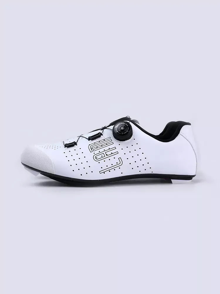 Hank Unisex Nylon Cycling Cleat Shoes - White