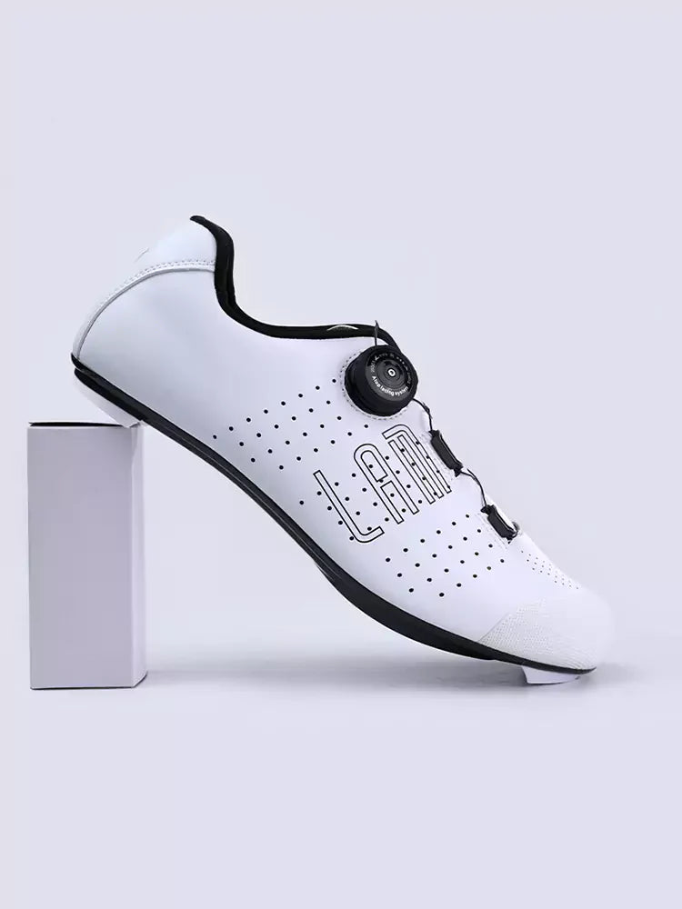 Hank Unisex Nylon Cycling Cleat Shoes - White
