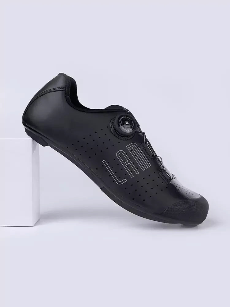 Hank Unisex Nylon Cycling Cleat Shoes - Black