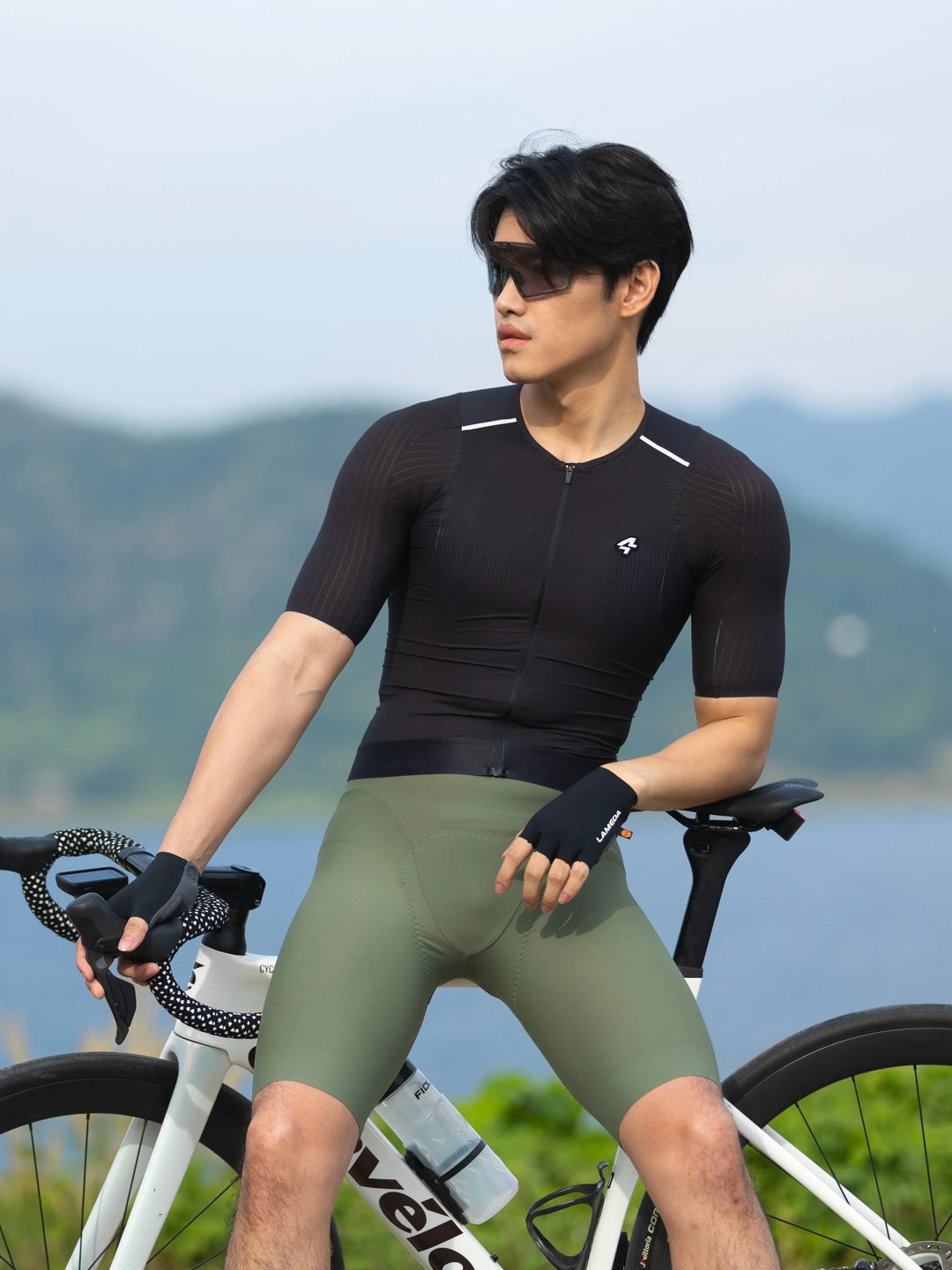 Men's Pro Cycling Jersey 2025SSS494 - Black