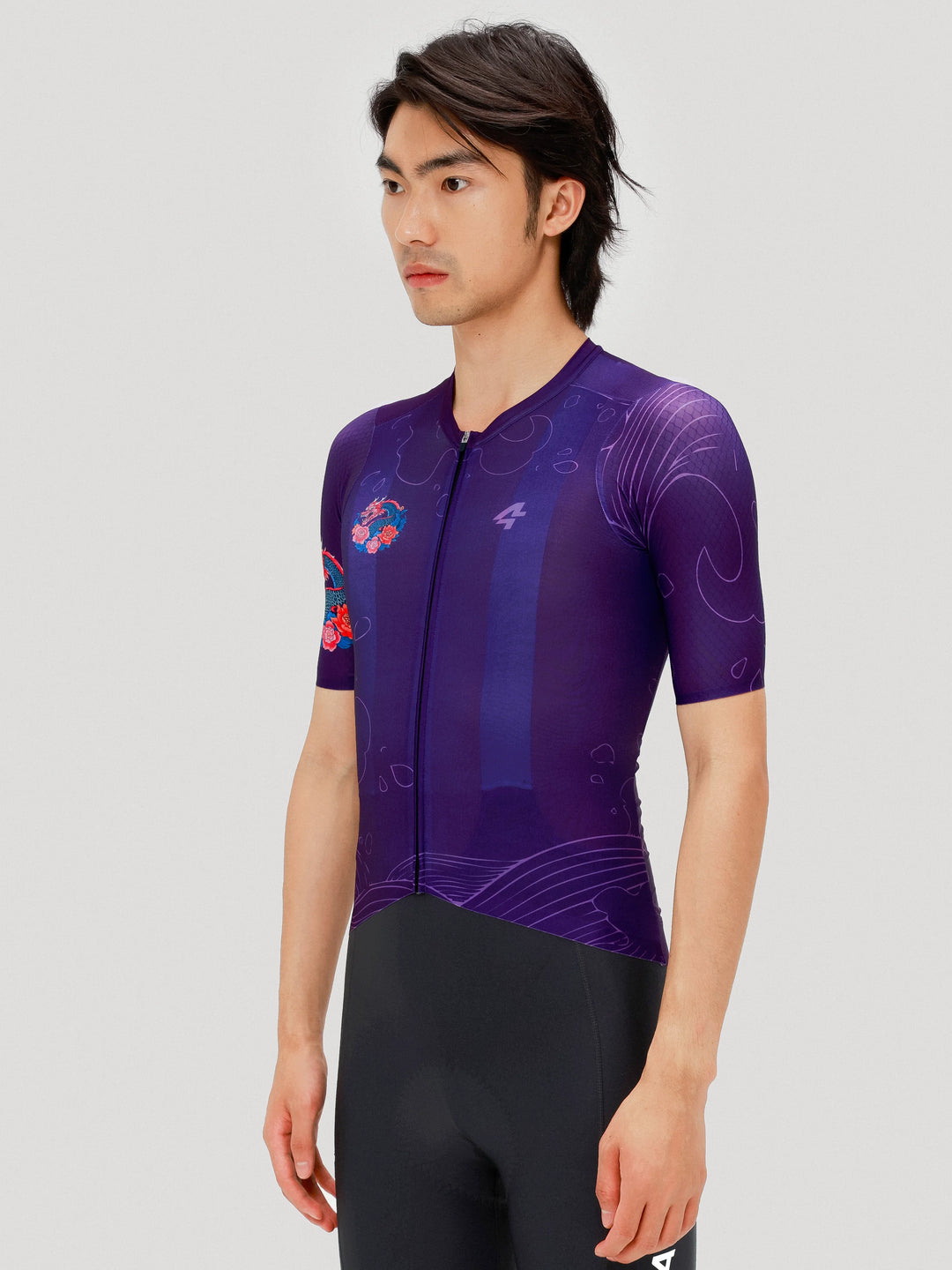 Dragon Soar Men's Cycling Jersey - Purple