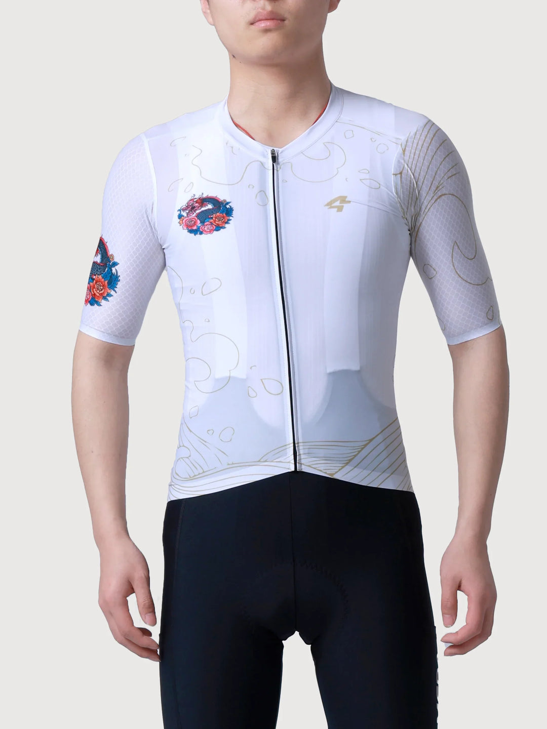 Dragon Soar Men's Cycling Jersey - White