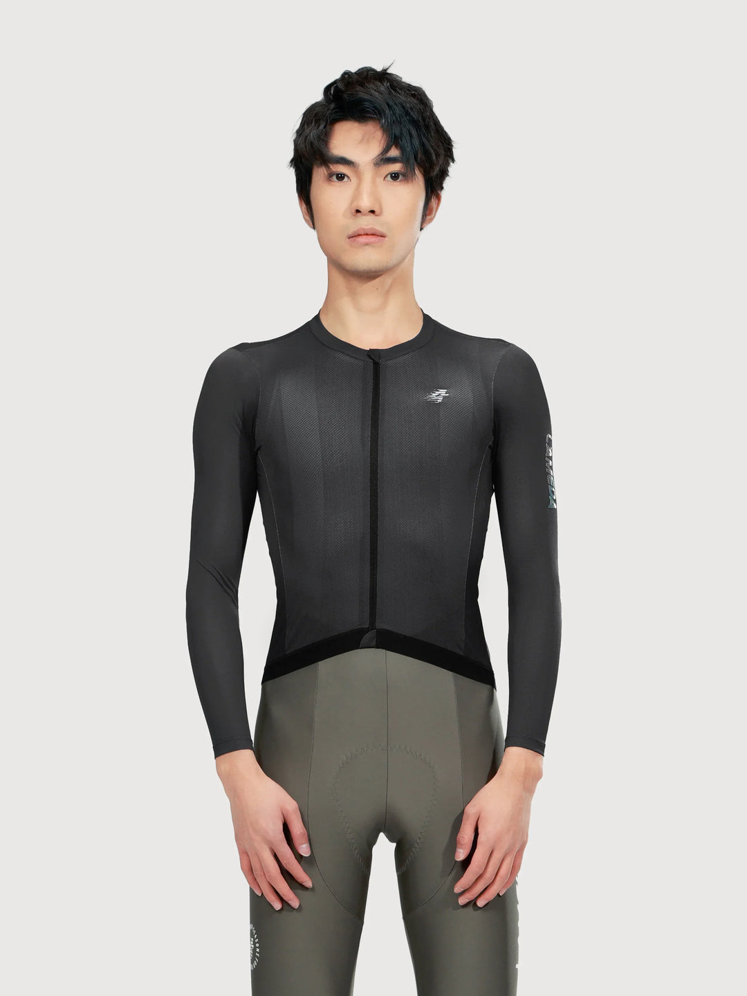 Realm Men Cycling Jersey Long Sleeve - Black