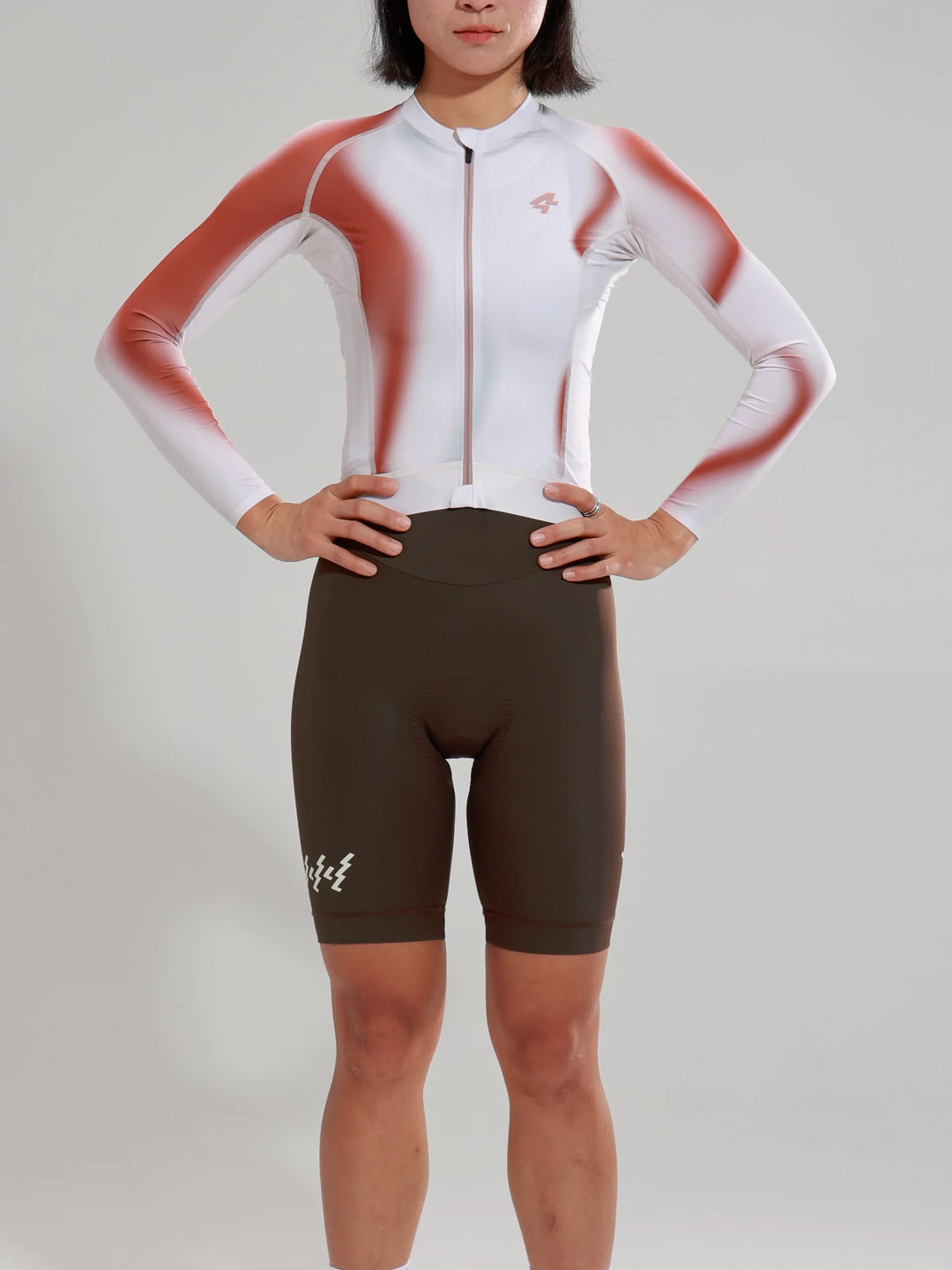 Women's Elite Cycling Jersey 2025SSZ589 - Brown
