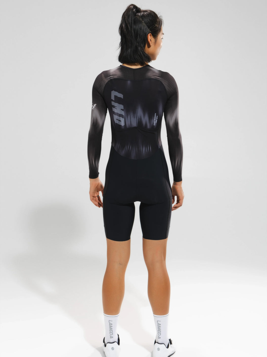 Women's Pro Cycling Skinsuit 2024SSS5228 - Black