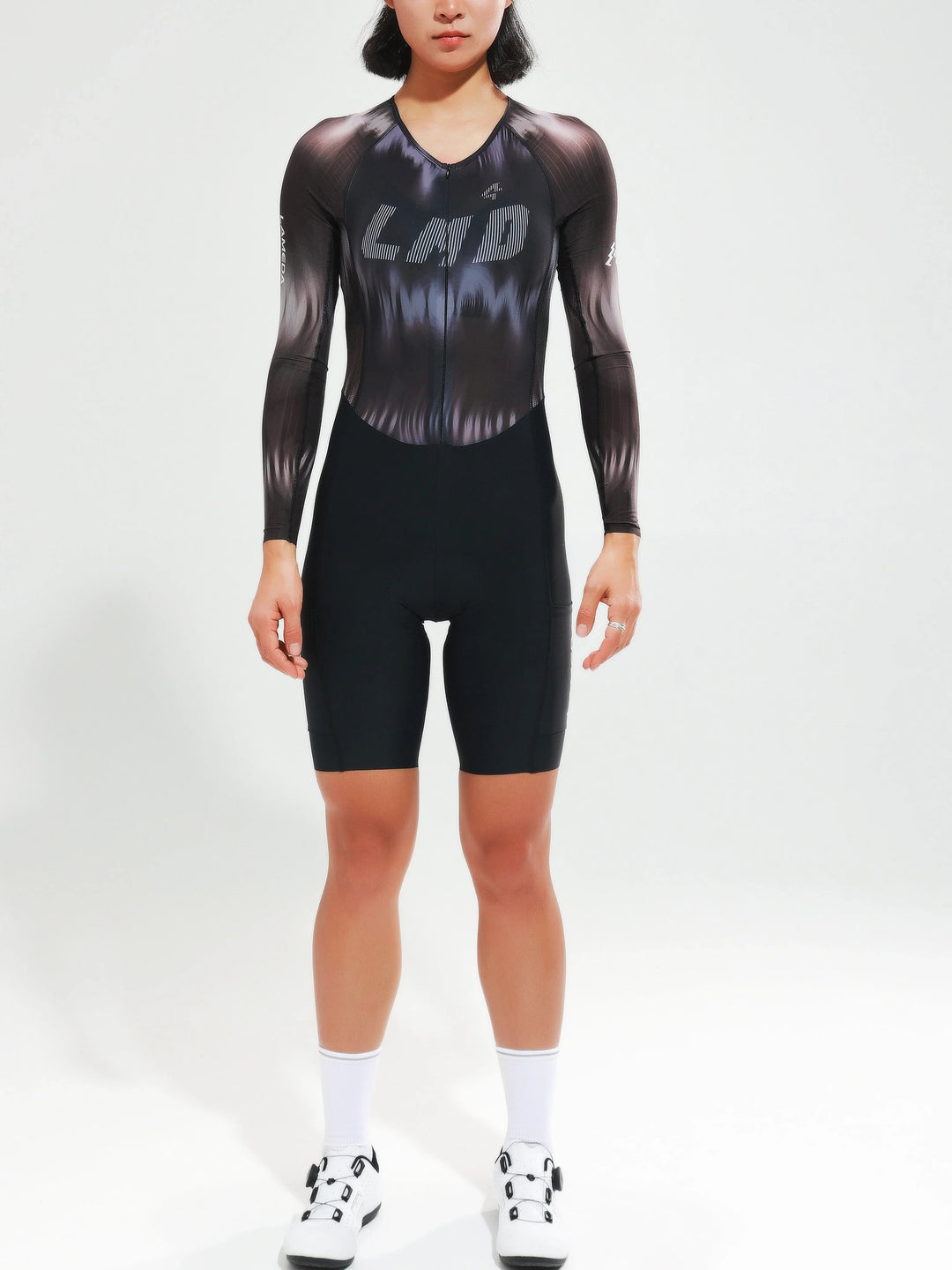 Women's Pro Cycling Skinsuit 2024SSS5228 - Black