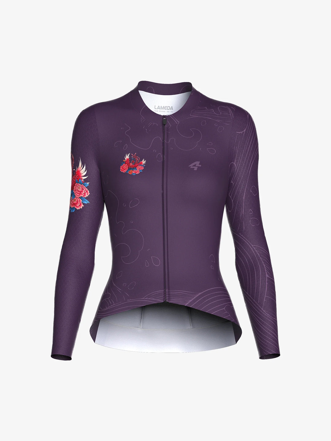 Phoenix Waltz Women's Cycling Jersey Long Sleeve - Purple