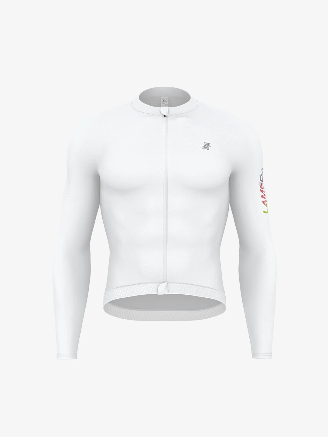 Realm Men Cycling Jersey Long Sleeve - White